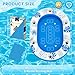 56IN Extra Large Floating Table for Pool,Inflatable Pool Games for Adults with Waterproof Playing Cards, Pool Accessories Inflatable Food Drink Holder for Summer Party Indoor Outdoor Beach Pool