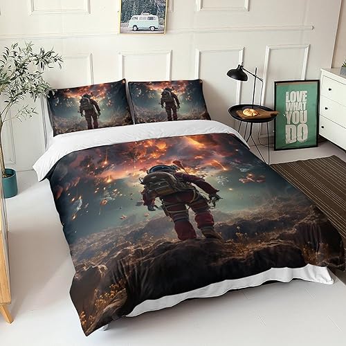 Linge de lit imprimé 3D infroissable pour literie facile à laver