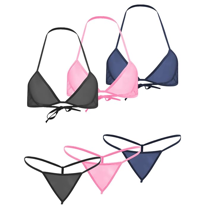 Buy Xs and Os Women Sheer Bra Panty Lingerie Set Combo Online at