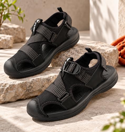 Image of FUEL Commando-02 Fishermen Sandal - Comfortable & Versatile Outdoor Sandals with Breathable Upper, Cushioned Footbed and Strong EVA + Rubber Sole for Casual, Travel & Everyday Use