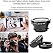 eCostConnection Universal 3 in 1 Camera Lens Kit for Smartphones: Fisheye, Macro, Wide Angle Lenses with Pouch