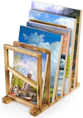 Amazon.com: VISWIN Tabletop Art Storage Rack - Wooden Drying & Display ...