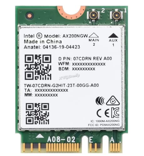 Wireless AX200 NIC Supports 2.4G/5GHz Dual-Band, Gigabit Dual-Band Wi-Fi 6, 802.11AX Standard, Bluetooth 5.2 @XYGStudy (Wireless-AX200)