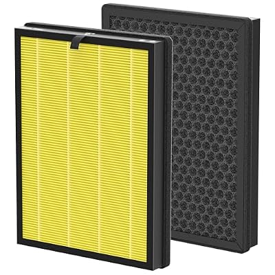 AP309 AP409 Replacement Filters, Compatible with DAYETTE Air Purifier AP309/AP409, H14 HEPA Filter with Activated Carbon, 2 Pack (Pet Filter)