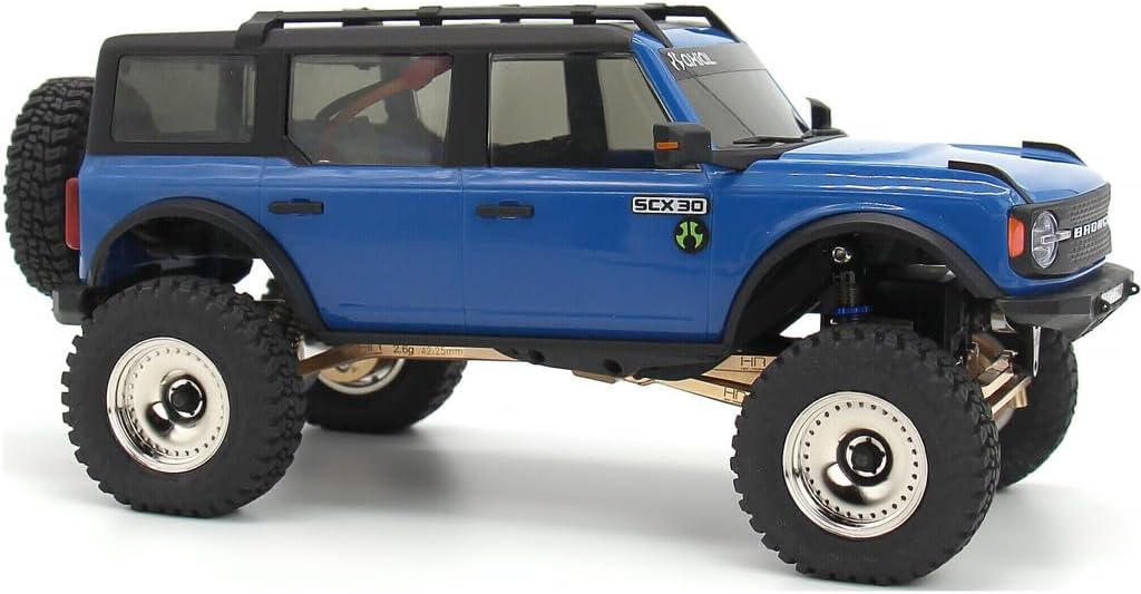 Hot Racing SXTY919H08 4mm Offset Chrome Brass CL 9.3g Wheel SCX30