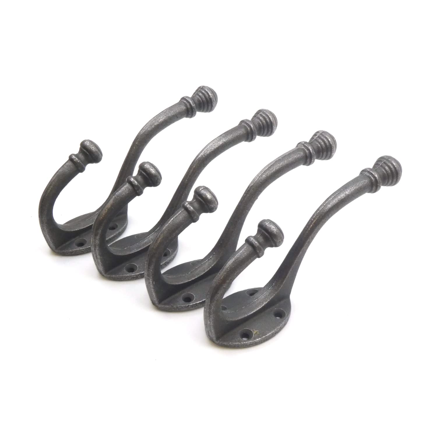 OakcraftsAntique Cast Iron Beehive Tipped Coat HookPack Of 4 Hooks from B&Q