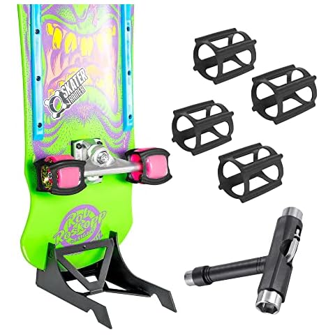 Skateboard Gift Package Skate Tool Accessories with Skater Trainers, Origami Stand, and Free Skate Tool - Learn Tricks Faster, Store Your Board, and get a T-Tool to Tune Up Your Ride Cover