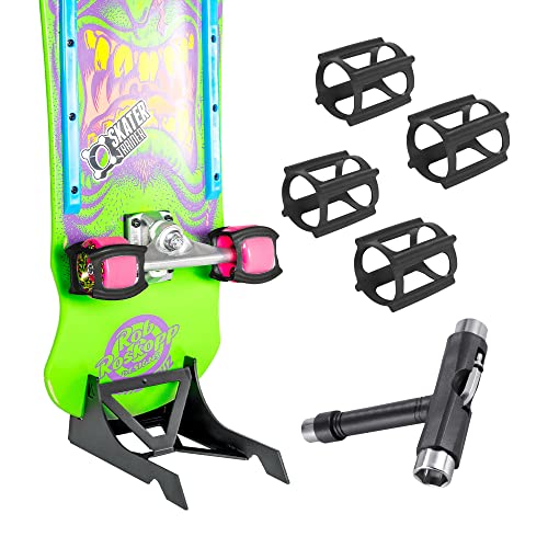 Skateboard Gift Package Skate Tool Accessories with Skater Trainers, Origami Stand, and Free Skate Tool - Learn Tricks Faster, Store Your Board, and get a T-Tool to Tune Up Your Ride