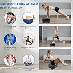 Homesy Vibration Plate Exercise Machine, Vibrating Plate for Lymphatic Drainage, Full Body Shake Platform Board for Home Fitness and Fat Burning, Sport Gym Equipment for Women Men - Image 2