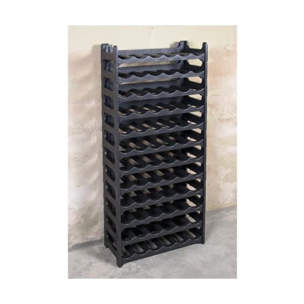 Grizzly Wine Rack for 36 or 72 Bottles Stackable Bottle Shelf - Image 6
