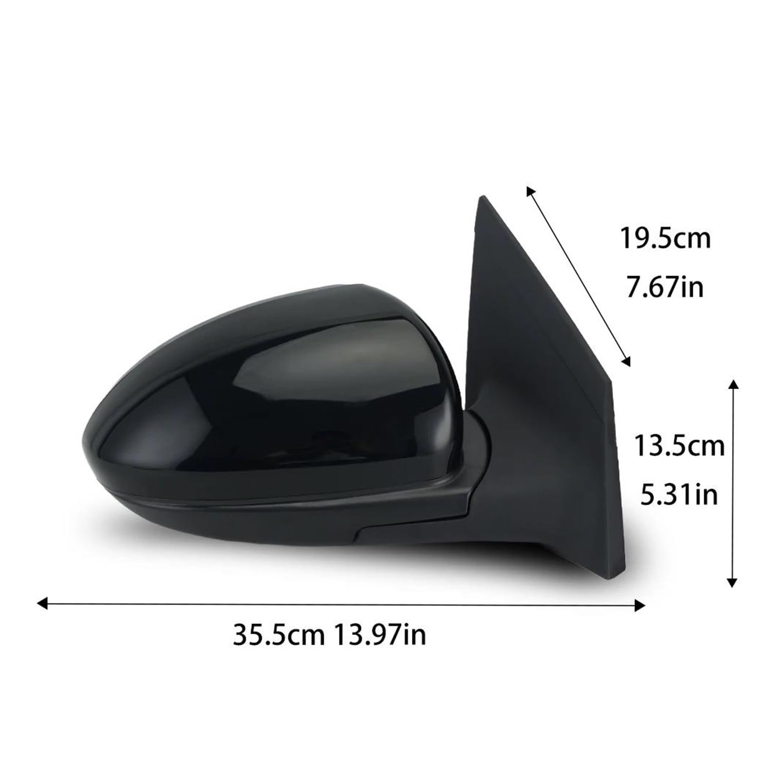 Espejos retrovisores completos Para Chevrolet Cruze 2009 2010 2011-2014 Conjunto Espejo Retrovisor Lateral 3 Pines Espejo Lateral Automático Negro Accesorios Para Automóvil Espejos Exteriores Automóvi