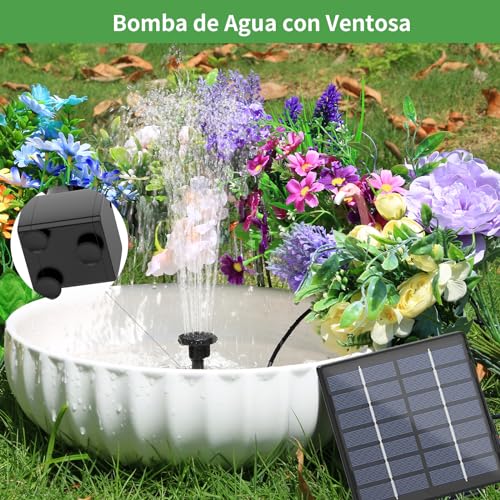 AISITIN-15W-Fuente-Solar-DIY-Fuente-Solar-Jardin-Exterior-con-Cable-de-3m-Mejorada-Bomba-Solar-con-6-Boquillas-de-Fuente-para-para-EstanquesJardinesDecoracion-Jardin-Exterior