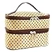 Produktbild Wasserdicht Verkauf Spielraum-Toilettenartikel Beauty-Kosmetik-Beutel-Verfassungs-Fall-Organisator Zipper-Halter Handtasche Bolsa De Maquillaje Trousse Maquillage (Color : Beige)