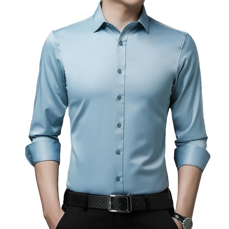Chemise manches longues homme coton infroissable ajustée chic