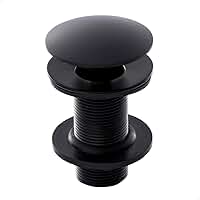 SOFTINOX Válvula Click Inteligente de Inox 7/8 para Cuba de Banheiro e Lavatório – Acabamento Preto Fosco, Ralo de 3cm com Sistema Pop Up, Design Moderno e Alta Durabilidade