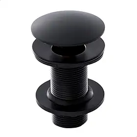 SOFTINOX Válvula Click Inteligente de Inox 7/8 para Cuba de Banheiro e Lavatório – Acabamento Preto Fosco, Ralo de 3cm com Sistema Pop Up, Design Moderno e Alta Durabilidade