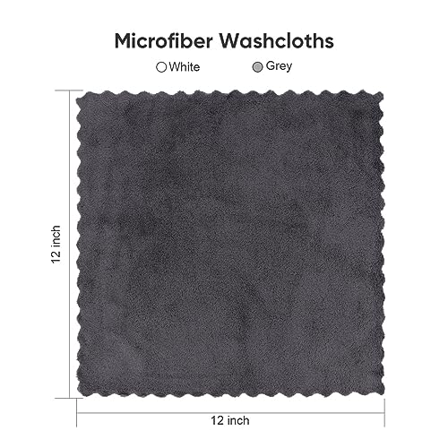 Orighty Ultra Soft Washcloths 12 Pack, Premium Microfiber Towel Sets 12 X 12 Inches, Absorbent And Quick Drying Coral Velvet Washcloth, Multi-Purpose Wash Cloths For Bathroom thumb #4