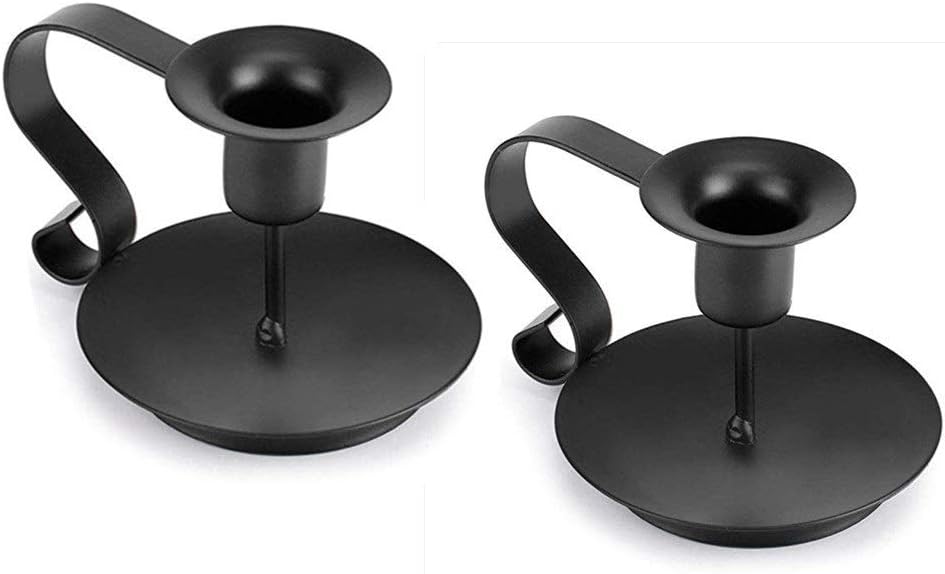 Candlestick Holders Black Candle Holder, Wrought Iron Taper