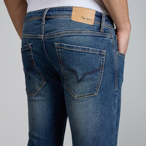 Image of Pepe Jeans Men's Jeans | Slim Fit | Mid Rise | Stretchable