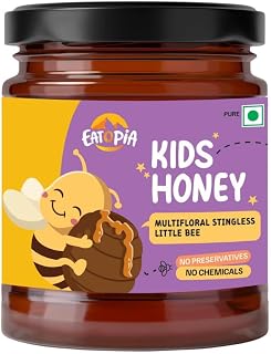 Eatopia Stingless Little Bees Kids Honey 250gm | 100% Pure & Natural Honey | Natural Ayurvedic Immunity Booster | Helps in Price In India