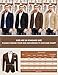 COOFADNY Mens Suit Jacket Fashion Lightweight Corduroy Blazer Two Button Casual Sport Coat, Coffee, S
