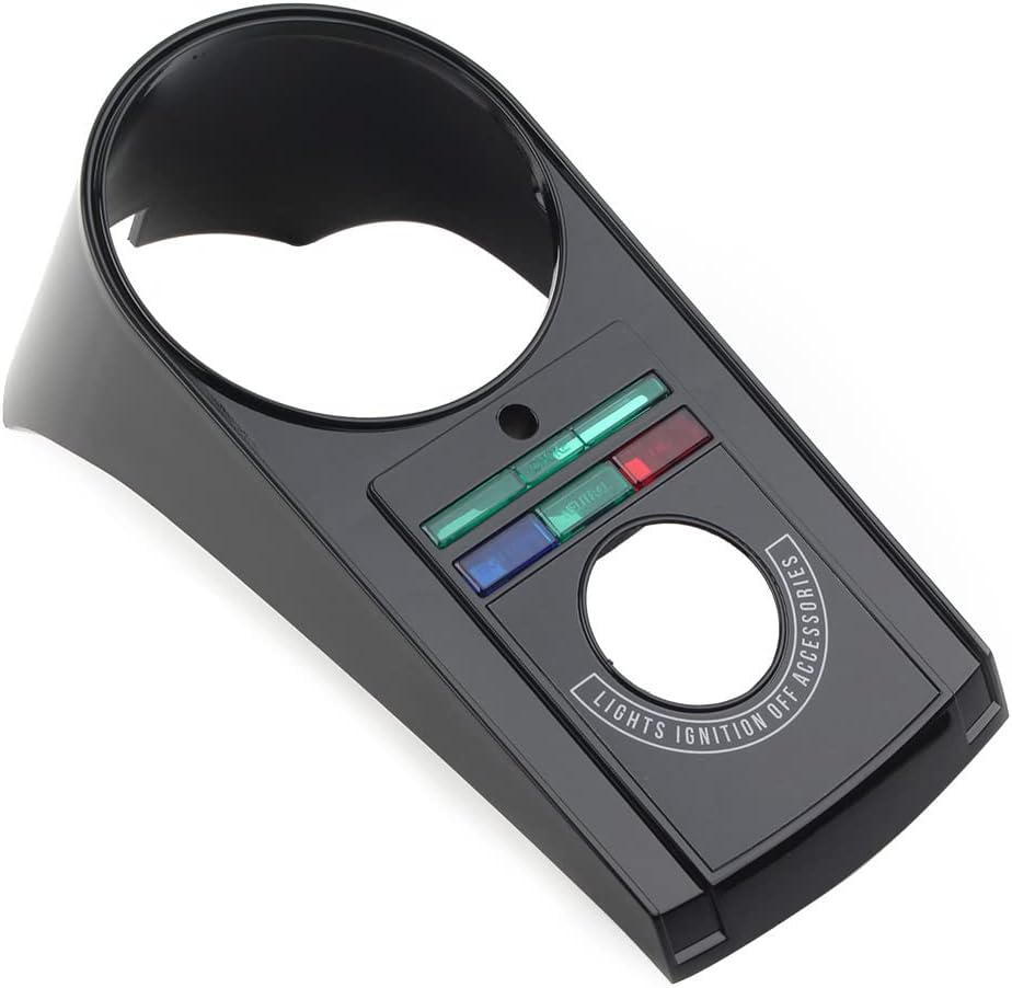 GZYF Motorcycl Black Speedometer Dash Panel Speedo Cover