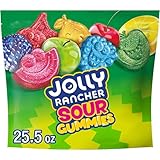 JOLLY RANCHER Sour Gummies Assorted Fruit Flavored Candy Resealable Bag, 25.5 oz