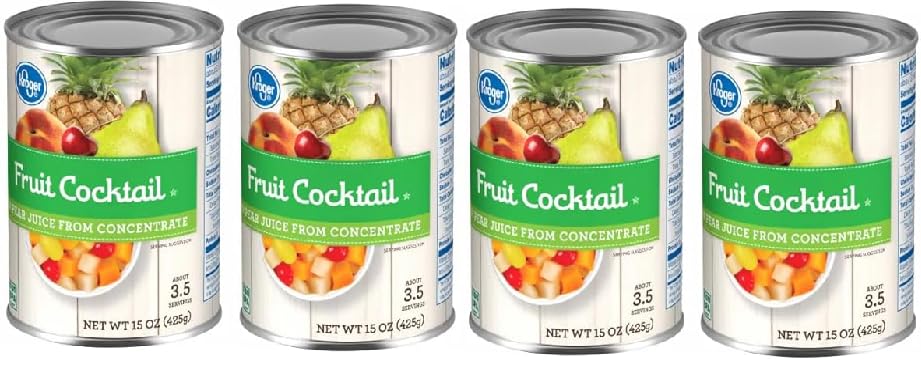 Fruit Cocktail in Pear Juice From Concentrate (4 Cans,15 oz. each)