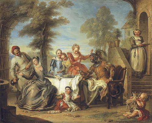 Affiche Toile Don Quichotte Impression d'Art Charles Antoine Coypel 60x90cm