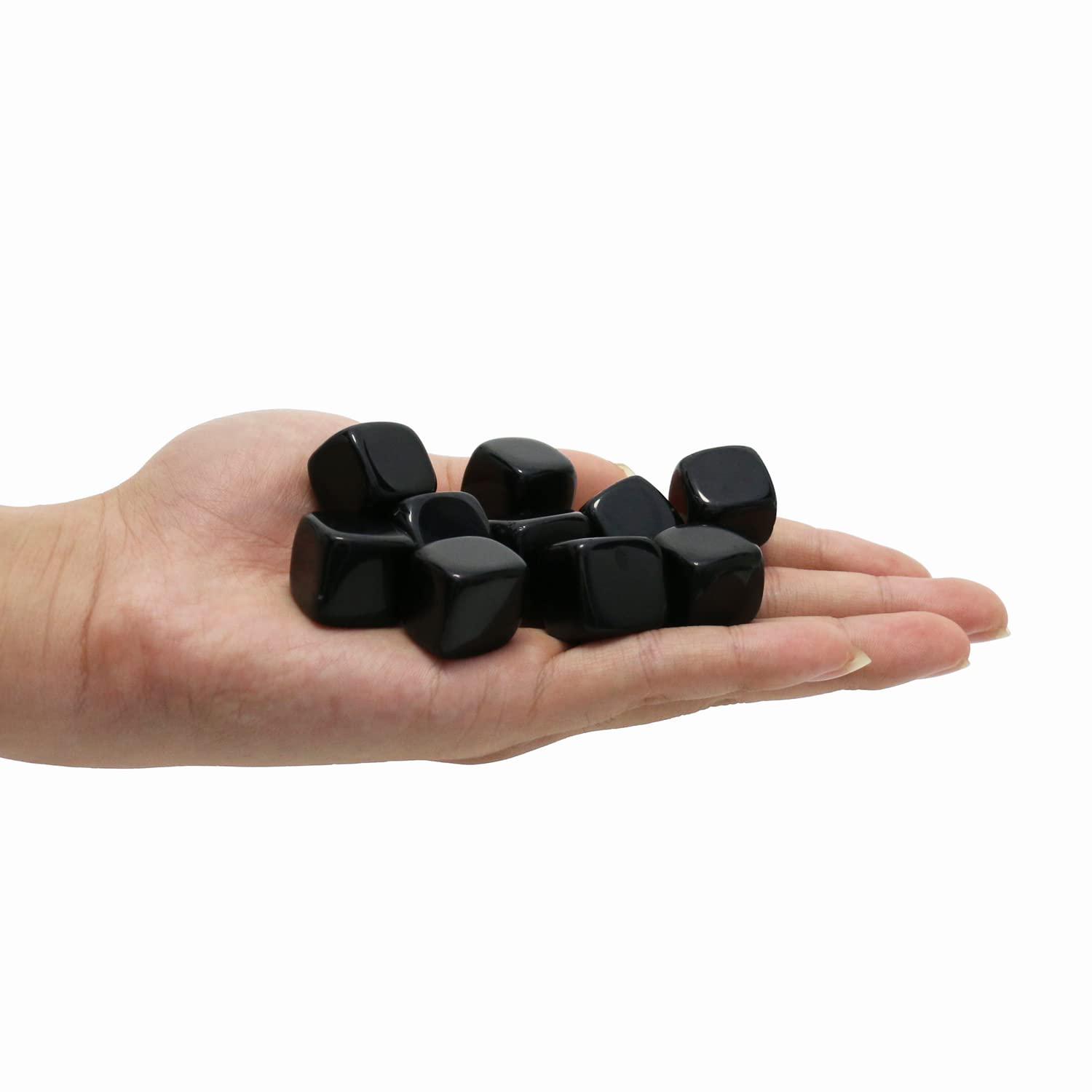 20 Confezioni Di Cristalli Di Ossidiana Nera Naturale Lucidata E - 3