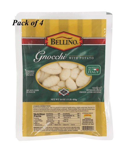Bellino Potato Gnocchi, 1 lb. Pack of 4