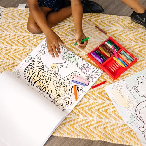 Melissa & Doug Jumbo 50-Page Kids' Coloring Pads 3-Pack - Animals, Vehicles, and Multi-Themed - FSC Certified - image 2