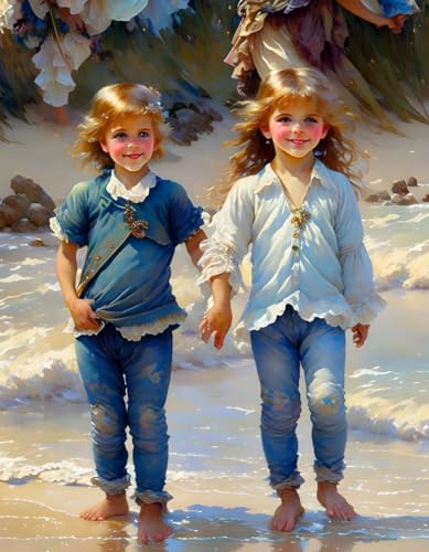 Tableau sur toile de petites filles heureuses pour capturer l'esprit de l'enfance