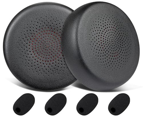 Almohadillas para auriculares SOULWIT para Yealink BH70/WH64 con 4 cubiertas de espuma para micrófono miniatura 1