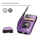 Vaburs for iPhone 11 Pro Case Wallet with Card Holder, Embossed Butterfly Premium PU Leather Double Magnetic Buttons Flip Shockproof Protective Cover for iPhone 11 Pro 5.8 Inch(Purple)
