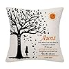 Auntie Aunty Aunt Throw Pillow Cover Aunt Gifts from Niece Nephew Auntie Birthday Gifts Thanksgiving Aunt