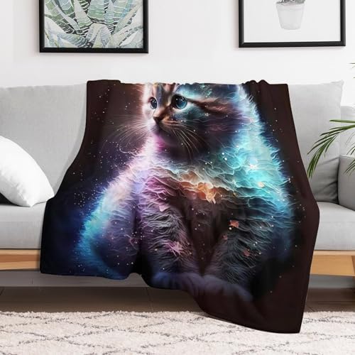 Manta de gato para sofá y cama mullida y gruesa de 100x130 cm 3
