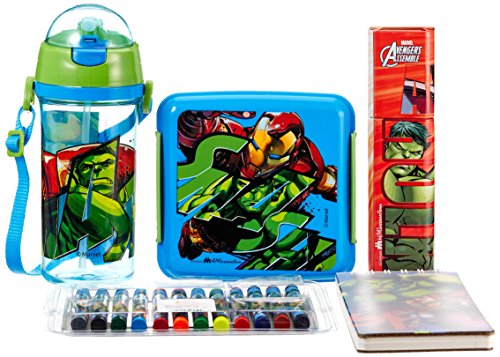 Marvel Spider Man back to School stationery combo set, 999, Multicolor