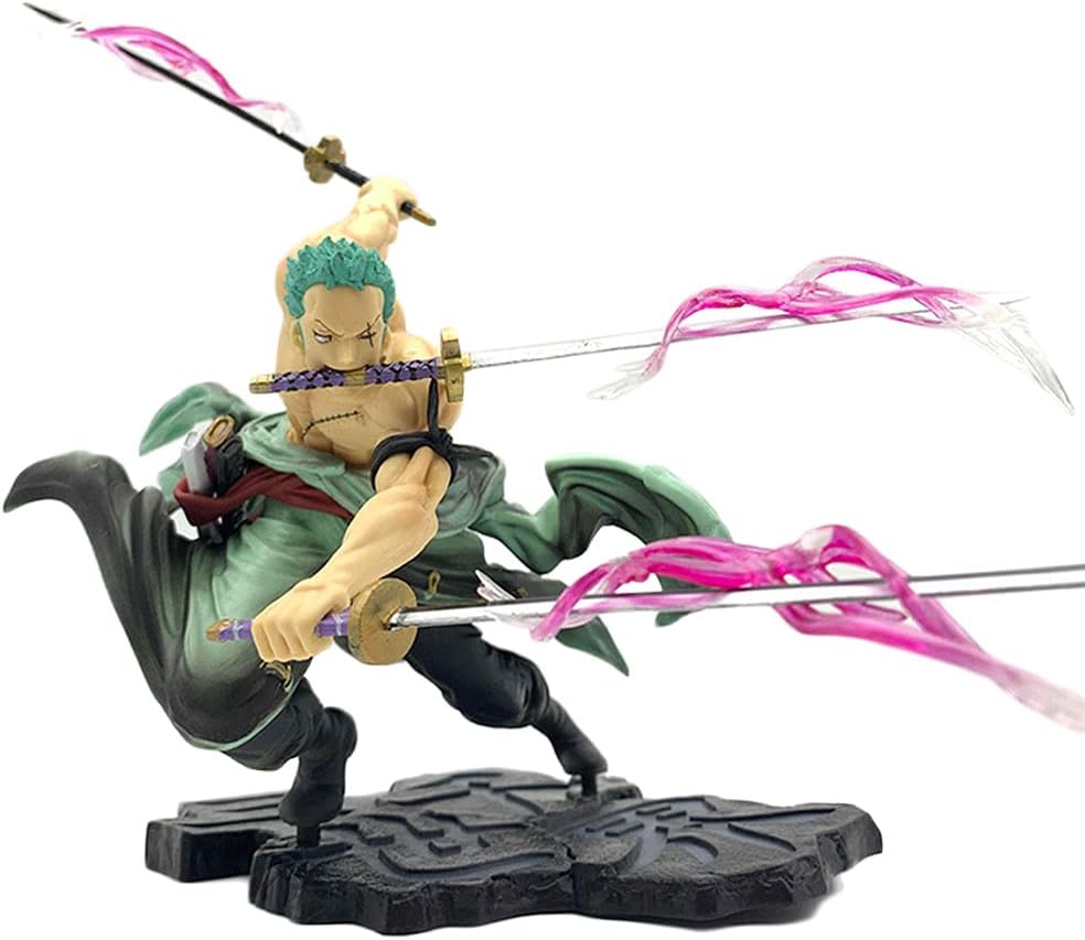 Roronoa Zoro Action Figure 8”, One Piece Anime Statue Collectible Model