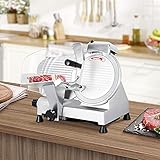 BBBuy Pro Commercial Semi-Auto Deli Meat Slicer Premium Electric 10' Blade 240w Kitchen Cheese Food Veggies Cutter