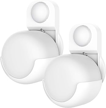 HOLACA Outlet Wall Mount Hanger for Google Nest WiFi Router2nd Generation, Space Saving Holder, Easy Moved, Cord Management for Google Nest WiFi Router Without Messy Wires and Screws 2 Pack