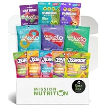 Keto Candy Box Kiss My Keto, Joyrid Project 7, Shameless Snacks Gummies - Low Carb, Keto-Friendly, Low Calorie, Gluten-Free Gummy Variety