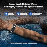 iSo Tech Fitness Tracker Ohne Display Damen Herren, Smart Band Smartwatch mit 24/7 Schlaf Herzfrequenz SpO2 Stress Überwachung, 35 Tage Akku, 170+ Sportmodi, IP68 Wasserdicht, Kein ABO (iOS/Android)