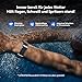 iSo Tech Fitness Tracker Ohne Display Damen Herren, Smart Band Smartwatch mit 24/7 Schlaf Herzfrequenz SpO2 Stress Überwachung, 35 Tage Akku, 170+ Sportmodi, IP68 Wasserdicht, Kein ABO (iOS/Android)