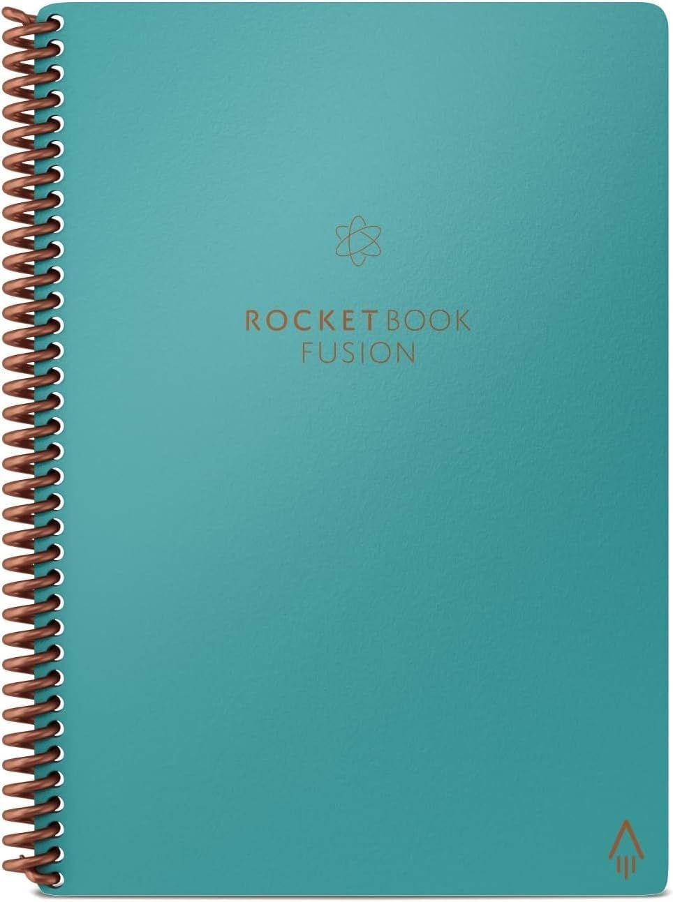 Rocketbook Fusion Smart Reusable Executive Size Notebook, 6" x 8-4/5", 7 Subjects, 21 Sheets, Teal