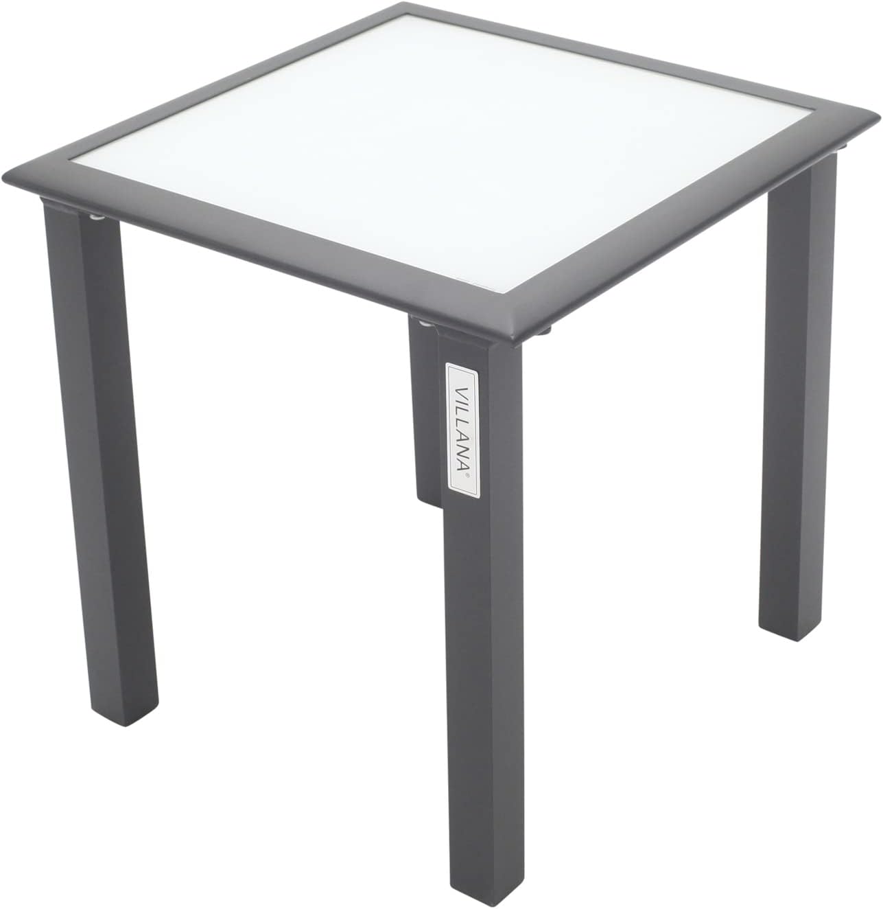 Villana stilvoller Beistelltisch aus hochwertigem Aluminium in schwarz