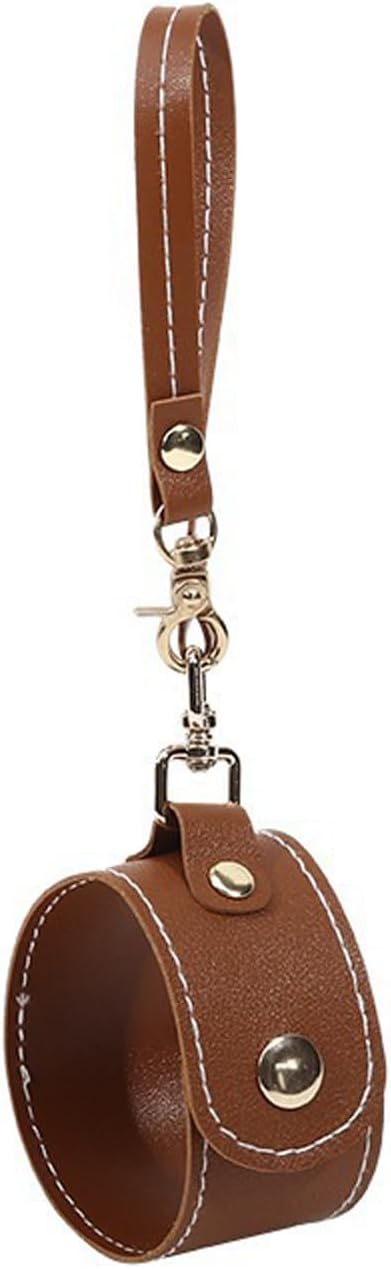 Stylish PU Leather Towel Strap Holder with Clasp, A image 4