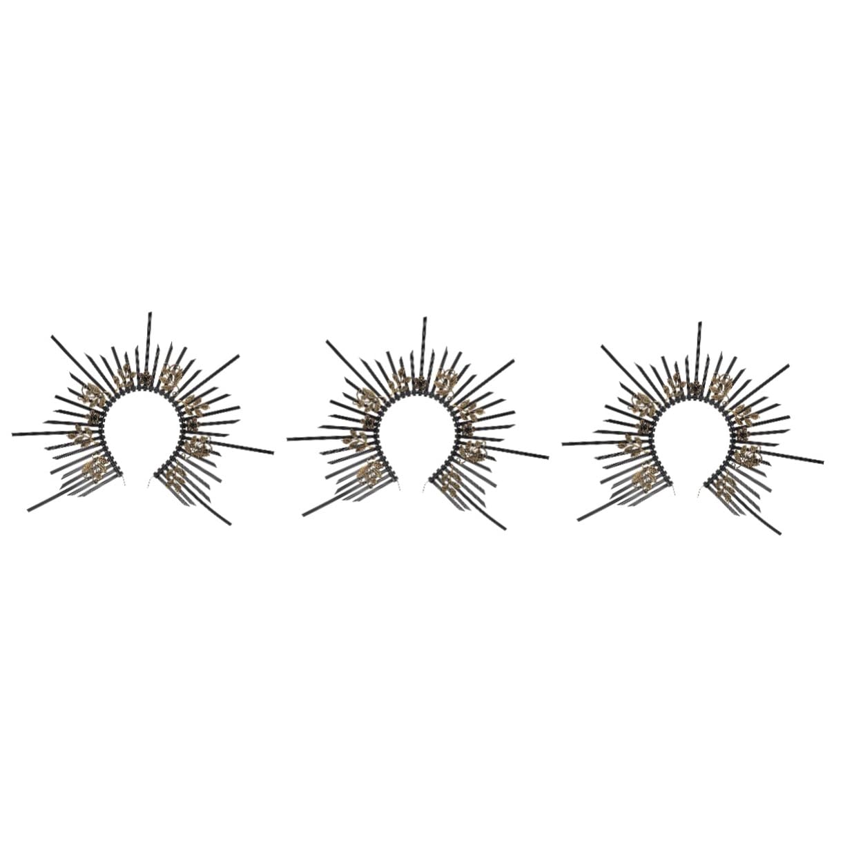 3 Opaska Halo Matki Bożej opaska na włosy opaska do włosów na imprezy metalowa opaska na głowę gwiazda dla kobiet opaski do włosów gumki do włosów ozdobna gumka do włosów maska