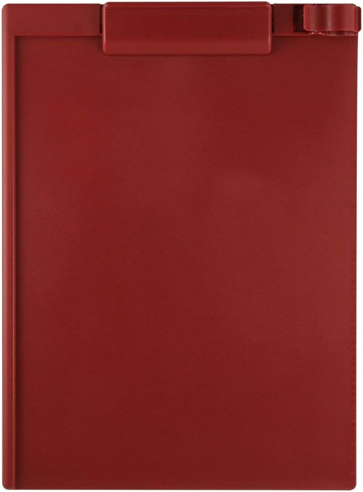 Magnetic Clipboard, Letter, Portrait, Red