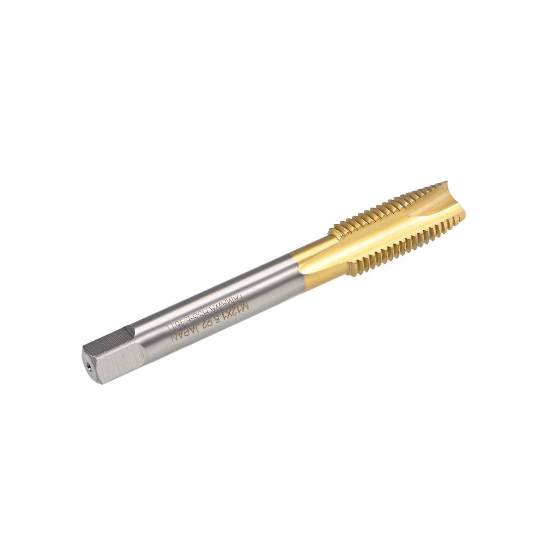 M12 x 1.5 Spiral Point Threading Taps - HSS Titanium Coated -3